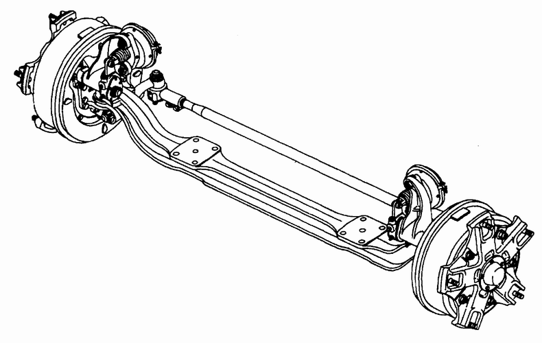 купить Ось передняя 6520 с тормозами с рессорами в сборе / ПАО КамАЗ
