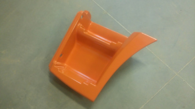 Щиток подножки левый 65115 (Рестайлинговый) / ОРАНЖЕВЫЙ - фото, внешний вид